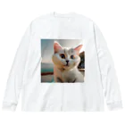 ちゅんきちショップの癒やしの子猫　イラストグッズ Big Long Sleeve T-Shirt