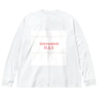 innovationHSSのロゴBOX ビッグシルエットロングスリーブTシャツ