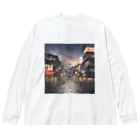 インスピレーションshopの日本の街並み Big Long Sleeve T-Shirt