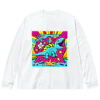 Cosmic Canvas Craft　C_C_Cのセビレエビレ Big Long Sleeve T-Shirt