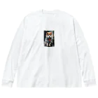 TATAKUKUのおしゃれな犬 Big Long Sleeve T-Shirt