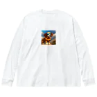 Artful Fashionのカッコつけ犬、あなたの心を掴む Big Long Sleeve T-Shirt