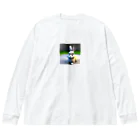 動物好きのともやのかわいい兎の3Dイラストグッズ Big Long Sleeve T-Shirt