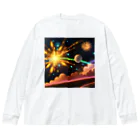 marky88の宇宙に咲く花火 Big Long Sleeve T-Shirt