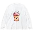 Vasetti_pressのタピオカミルクティー Big Long Sleeve T-Shirt