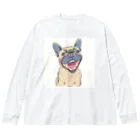 buruburuのハッピー ルーくん Big Long Sleeve T-Shirt