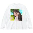 らーたんの眼鏡女子 Big Long Sleeve T-Shirt