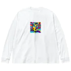 ばぶるもあの靡かれる女性 Big Long Sleeve T-Shirt