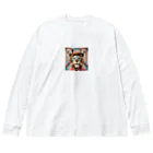 クリエイティブキャンパスマンのサーカスのライオン様 Big Long Sleeve T-Shirt