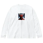 cyatarou__Rozeの悪魔のイブリース ビッグシルエットロングスリーブTシャツ