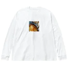 同一人のスケールシェル（鱗のような貝殻） Big Long Sleeve T-Shirt