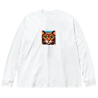 てっきんマンのドット絵ねこちゃん Big Long Sleeve T-Shirt