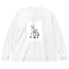 kopapaの親子手つなぎデートくん Big Long Sleeve T-Shirt