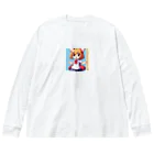 pixel-martのラビちゃん ビッグシルエットロングスリーブTシャツ