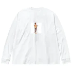 シンプルライフのシンプルライフ　ー休憩する女性ー　カラーver. Big Long Sleeve T-Shirt