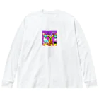 チワワ愛好家ショップのかぼちゃ大騒動！ハロウィン・チワワトリオの楽しいパーティー Big Long Sleeve T-Shirt