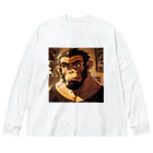 schaalの退屈な類人猿のNFT Big Long Sleeve T-Shirt