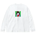 ちびキャラのちびキャラ 루즈핏 롱 슬리브 티셔츠
