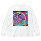 micotuguの派手な馬と和尚 Big Long Sleeve T-Shirt