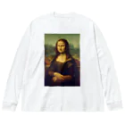 DRIPPEDのモザイクの女性 -the Mona Lisa モナ・リザ- ビッグシルエットロングスリーブTシャツ