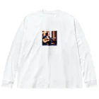 Stylishのシンガーの表現 Big Long Sleeve T-Shirt