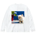 No planの子猫 ビッグシルエットロングスリーブTシャツ