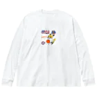 キイロチャンのバスケットボール選手の猫 Big Long Sleeve T-Shirt