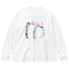 デジタルアートセンター神戸三宮の『チンアナゴ＆KISS』 by M ビッグシルエットロングスリーブTシャツ