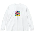 もふもふ86のダックスフンド Big Long Sleeve T-Shirt