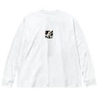 No planのニッコリニャンコ Big Long Sleeve T-Shirt