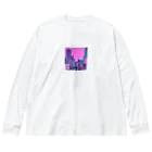 LEONのネオンな街並み Big Long Sleeve T-Shirt