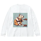 Sing Together のギタわん ビッグシルエットロングスリーブTシャツ