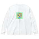 basemanのアイス食べるギャル Big Long Sleeve T-Shirt