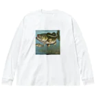 yuu1994 fishingのyuu1994fishing ビッグシルエットロングスリーブTシャツ