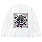 vieのBLACK_rose ビッグシルエットロングスリーブTシャツ