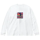 MINTDAISYの煌めきのNightSky Big Long Sleeve T-Shirt