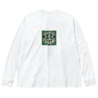 コーヒー屋のコーヒーショップ風のグッズ ビッグシルエットロングスリーブTシャツ