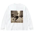 ルノルノの19世紀紳士ウサギ Big Long Sleeve T-Shirt