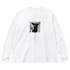 チワワ愛好家ショップのモノクローム・カノン：チワワのスタイル Big Long Sleeve T-Shirt