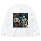 いらすとグッズのハッピーハロウィン ビッグシルエットロングスリーブTシャツ