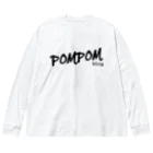 mf@PomPomBlogのDC PomPomBlog（black） ビッグシルエットロングスリーブTシャツ