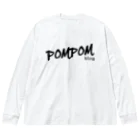 mf@PomPomBlogのDC PomPomBlog（black） Big Long Sleeve T-Shirt