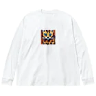 Dondon_designのドットオセロット ビッグシルエットロングスリーブTシャツ