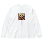 Dondon_designのドットオセロット Big Long Sleeve T-Shirt