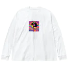 ts-Storeのサイケデリックショートボブ Big Long Sleeve T-Shirt