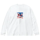 KAKI_のドット絵おしゃれなくつ Big Long Sleeve T-Shirt