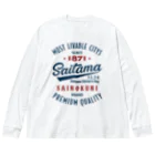 kg_shopのSaitama -Vintage- (淡色Tシャツ専用) ビッグシルエットロングスリーブTシャツ