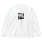 NYNANTのモノクロ　世界遺産　ウェストミンスター宮殿　ビッグベン Big Long Sleeve T-Shirt