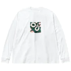 ToToMoの【金運上昇】幸運の白蛇 ビッグシルエットロングスリーブTシャツ