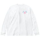 elmi_niikawaの貴方の想い、受信しました。　胸元と背面版 Big Long Sleeve T-Shirt